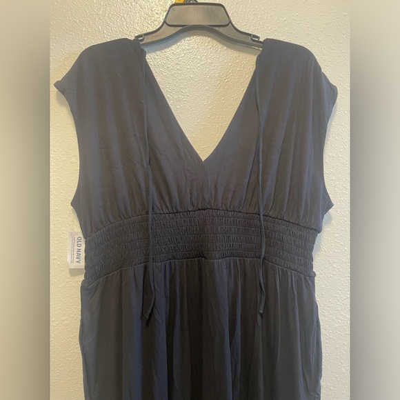 Black V Neck Jumpsuit - Picture 6 of 7